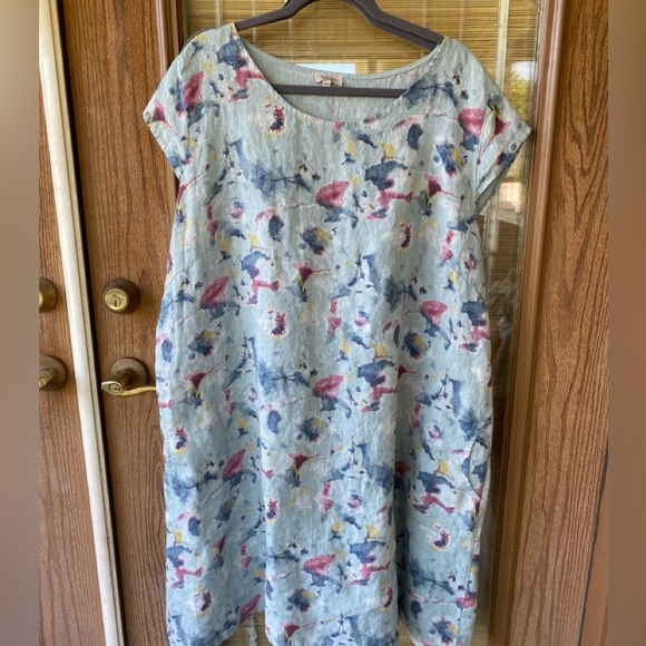 Colorful linen dress - Picture 2 of 7